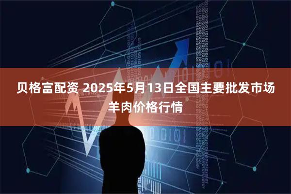 贝格富配资 2025年5月13日全国主要批发市场羊肉价格行情